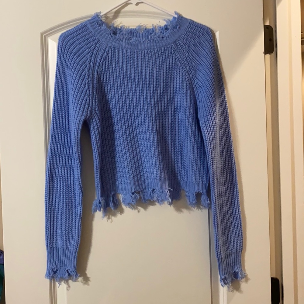 Large Blue Full Circle Trends Sweater